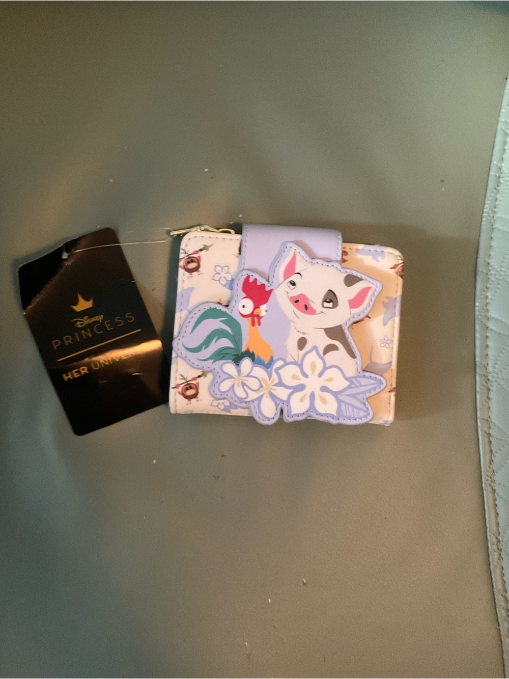 Disney Lavender Moana Pua & Heihei Mini Wallet